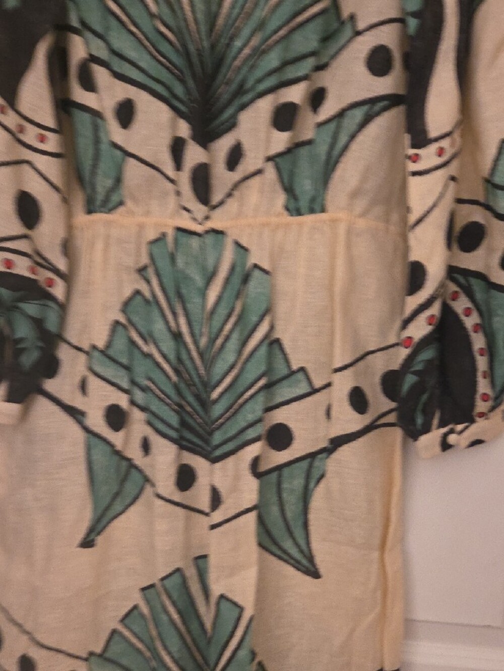 Johanna Ortiz other Continent Tie-Front Fringe Dress M/L - Picture 13 of 14